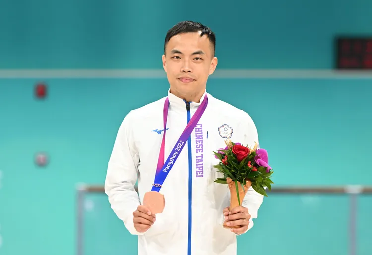 趙祖政在日前杭州亞運奪得銅牌。 奧會提供