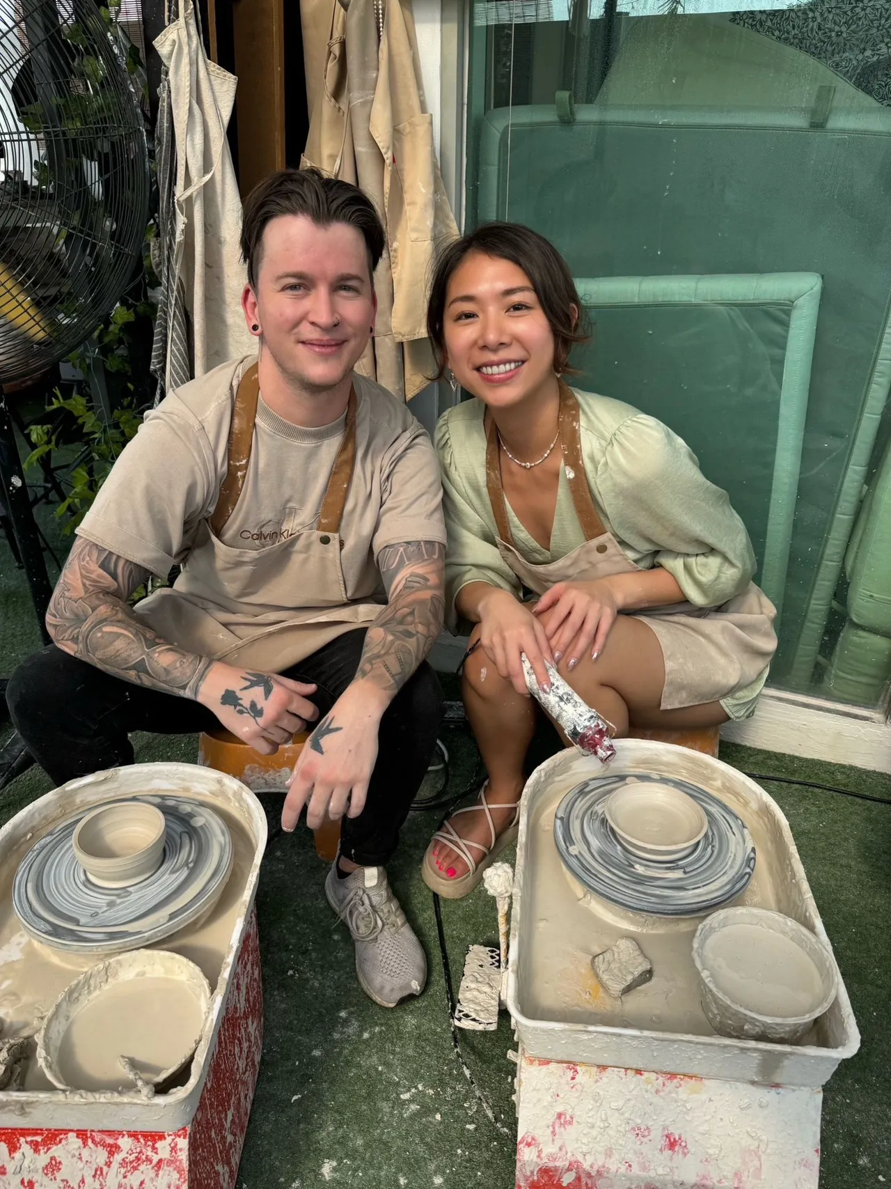 米奇享受跟男友的兩人世界。本人提供