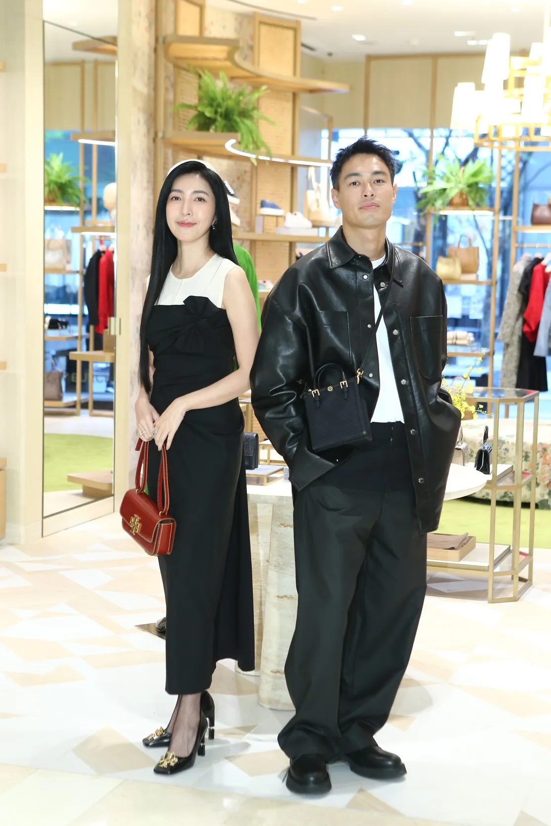 楊祐寧（左）與楊謹華（右）擁有好交情。攝影中心攝