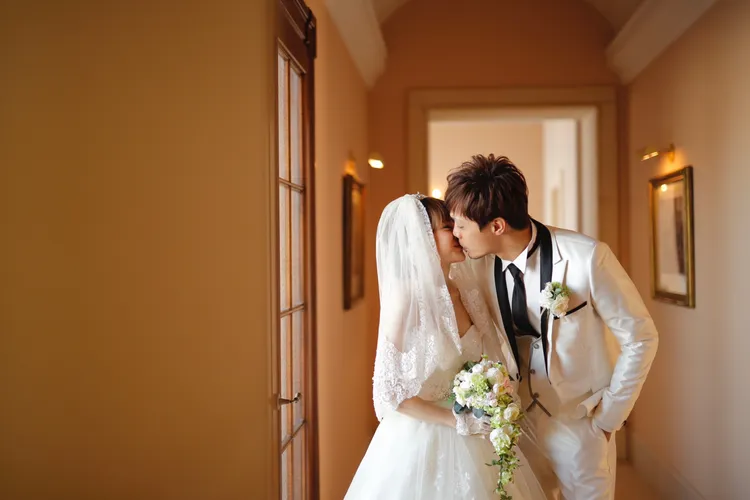 第二次在北海道拍攝婚紗。薇薇提供