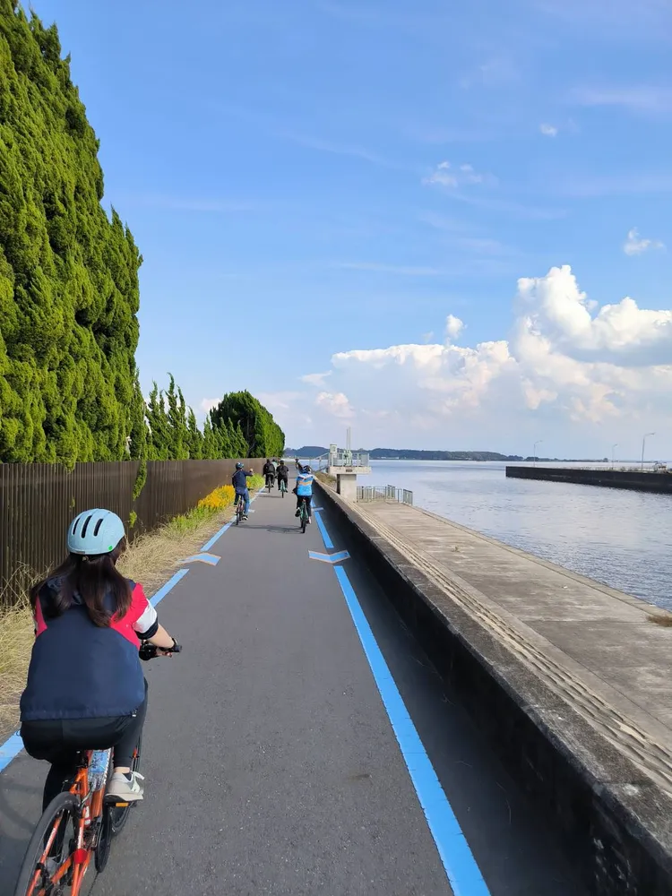 筑波霞浦林林單車道。南市府提供