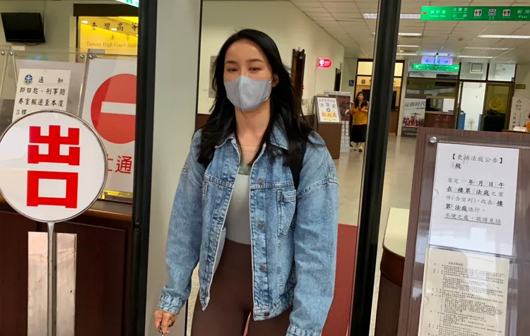健身女教練「艾瑪」李憶杰今到高等法院出庭。丁牧群攝