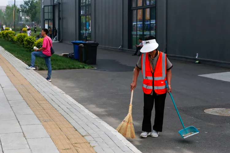 北京首鋼園區。新華社