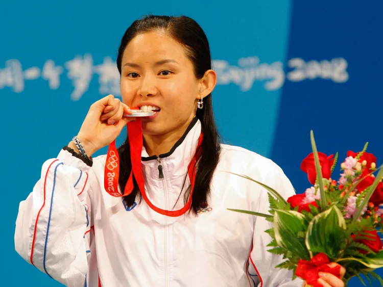 南賢喜2008年在北京奧運奪牌。路透社