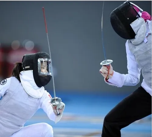 南賢喜2008年北京奧運期間，練劍英姿。新華社