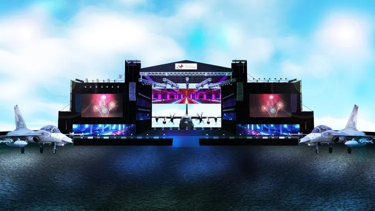 國慶晚宴演出舞台曝光。三立提供