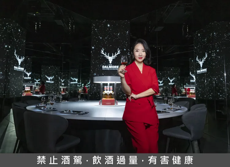 藝人陶晶瑩搶先體驗沉浸式體驗的大摩尊榮品酩／尚格酒業提供