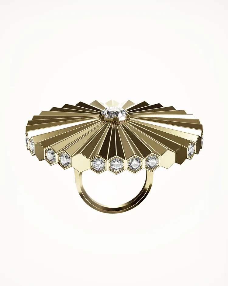 隱藏在瓶蓋中的戒指設計。品牌提供