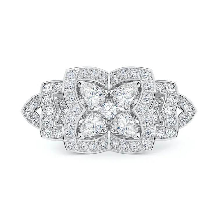 Enchanted Lotus高級珠寶鑽石雞尾酒戒指，約163萬5000元。品牌提供