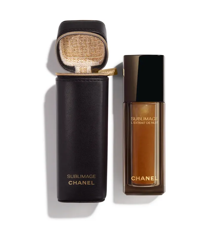 奢華極萃時光肽金露斜紋軟呢皮革限量版，30ml／2萬8800元。品牌提供