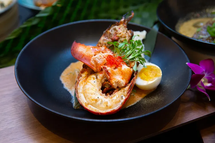 「泰式香辣龍蝦」選用波士頓龍蝦入饌。台北萬豪酒店提供