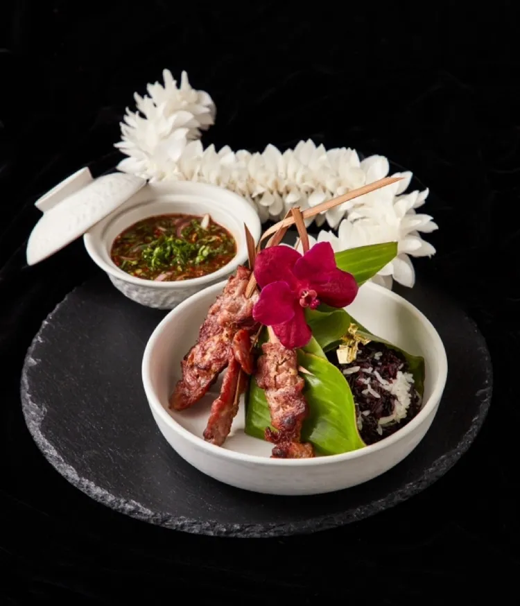 泰式燒烤豬肉串。台北萬豪酒店提供