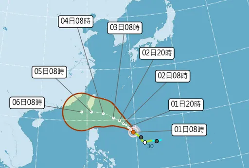 小犬颱風路徑北修! 6地雨彈躲不掉「雨量非常可觀」