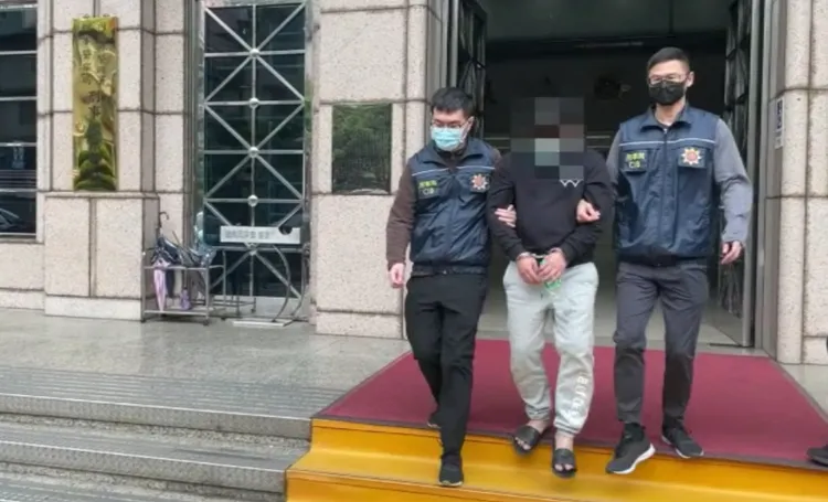 負責收貨的陳男遭移送。翻攝畫面