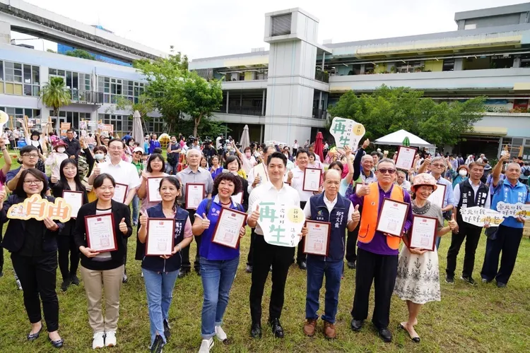 台北市長蔣萬安出席重陽節活動。市府提供