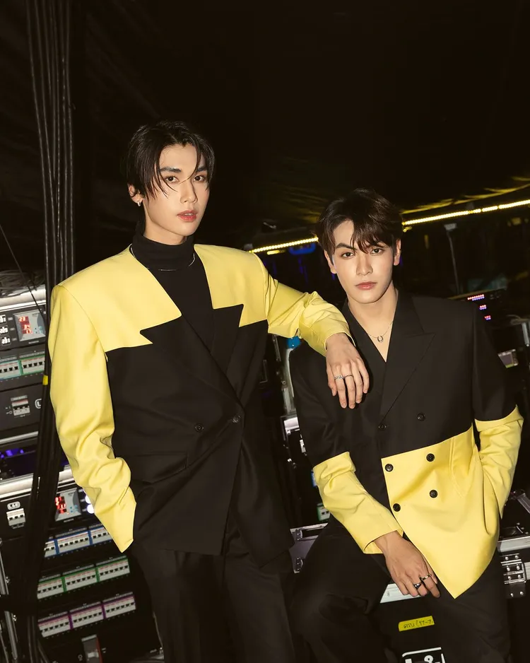 Dunk（左）、Joong認識才2年，但笑稱前世已經相識。翻攝GMMTV IG