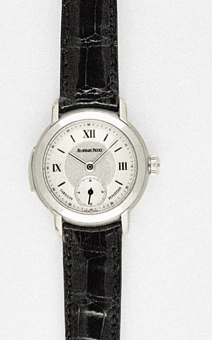 Jules Audemars鐘樂三問腕錶（1998）。品牌提供
