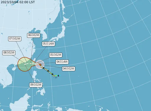 小犬「台风眼墙」将通过2县市!刮破坏性强风 致灾降雨地区曝