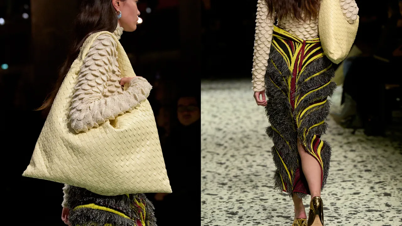 BOTTEGA VENETA全新HOP包秀照。品牌提供