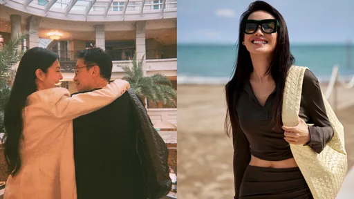 舒淇搶背BOTTEGA VENETA全新HOP包 楊謹華曬包不忘偷放閃