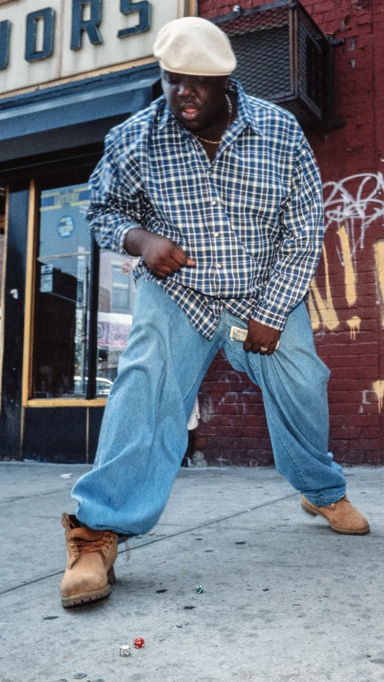 說唱傳奇歌手「聲名狼藉先生」，1994年時穿著Timberland經典黃靴。品牌提供
