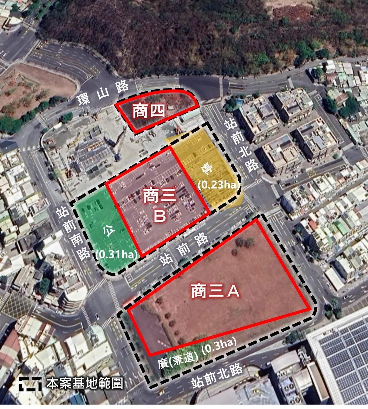 「左營高鐵科技之心公辦都更案」位於左營高鐵後站,總投資額上看175億元。高市府提供