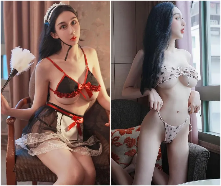 李芮社群有相當多的性感裝扮照片。翻攝自IG imruirui_