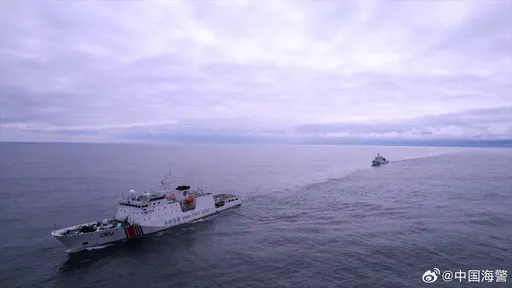 中國海警稱在釣魚台海域 驅離數艘日本船隻