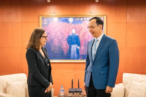 朱立倫會AIT主席羅森柏格! 盼台美關係更上層樓