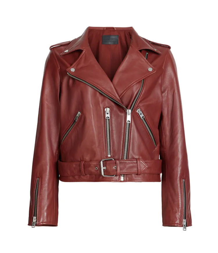 ALLSAINTS BALFERN騎士皮衣，1萬9700元。品牌提供