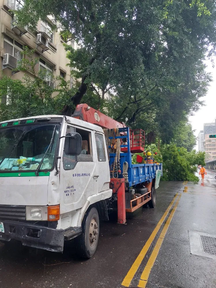 警方通知公園路燈管理處移除。翻攝畫面