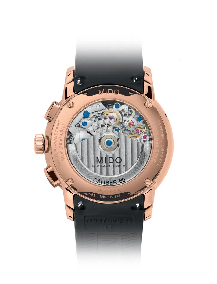 錶款的透明背底可觀察當中的精密機芯。品牌提供