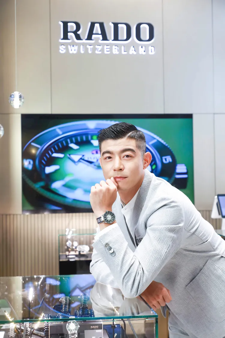 王柏傑表示手錶是造型搭配的一部分。品牌提供