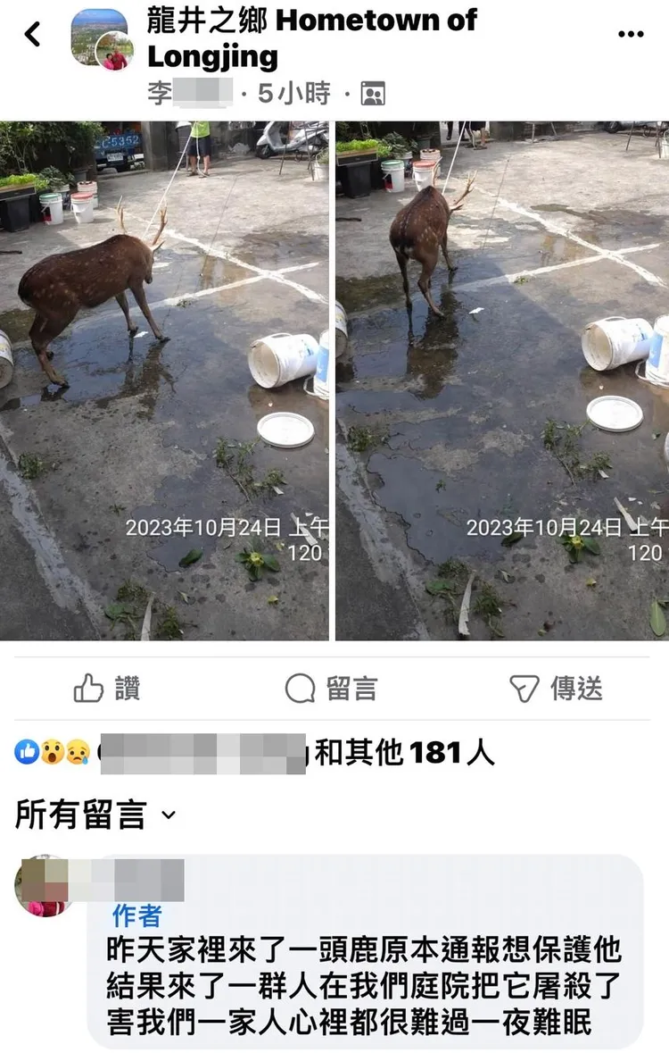 民眾在臉書「龍井之鄉」發文。翻攝臉書「龍井之鄉」