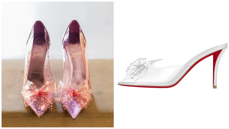 將蝴蝶結、透明鞋面和水晶等元素揉合進鞋款中。品牌提供