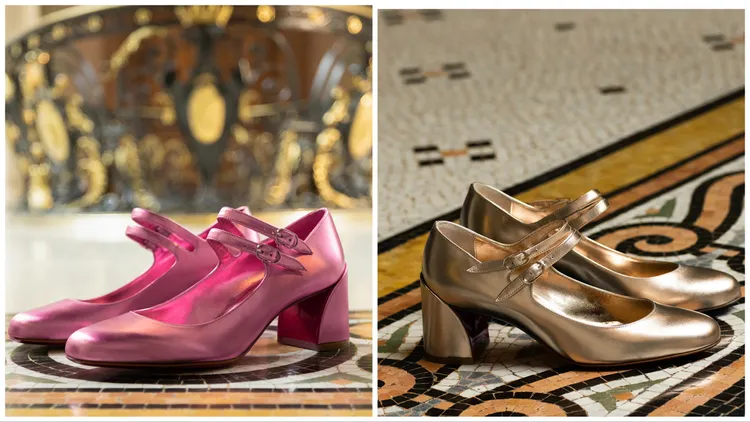 MISS JANE系列換上全新金屬色皮革。品牌提供