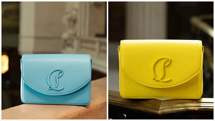 LOUBI54手袋推出藍色和黃色。品牌提供