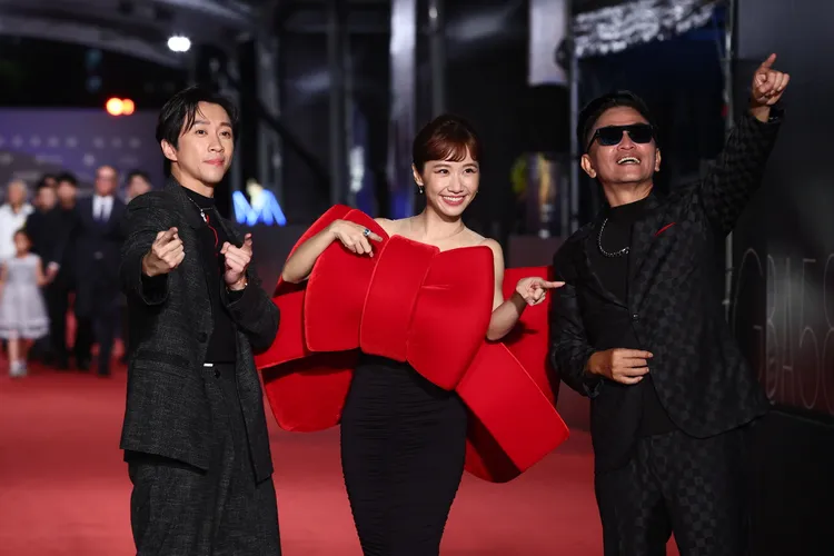 《綜藝大熱門》陳漢典（左起）、Lulu、吳宗憲。彭欣偉攝