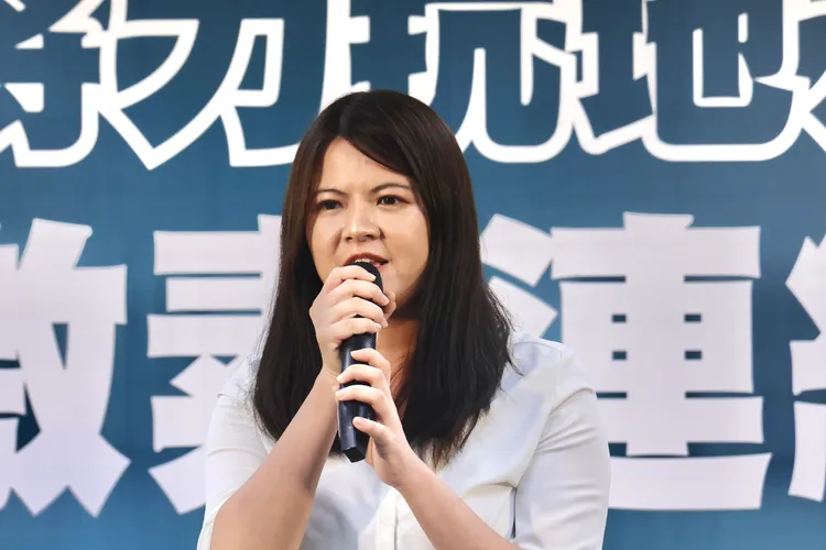 新北新店區立委參選人曾柏瑜。林林攝