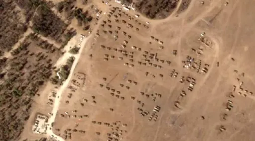 最新衛星影像!以色列400輛軍車部署加薩邊境 地面入侵一觸即發