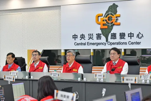 惡犬撲台！陳建仁視導災害應變中心　籲各部會支援地方降低災損