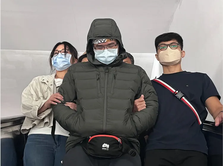 林裕紘不發一語。中央社