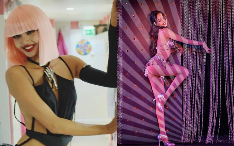 Lisa破天荒接演瘋馬秀，穿丁字褲露辣臀，引起熱議。翻攝Lisa IG