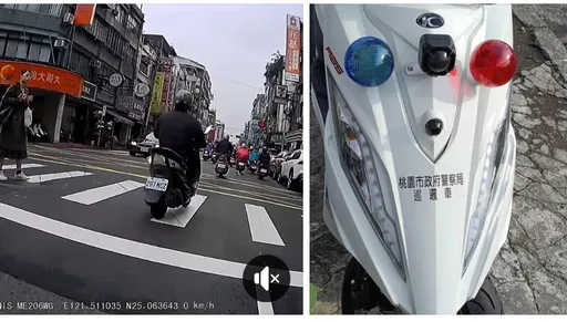 警用機車車頭裝相機錄影拍照開單一次完成 桃警:網路謠言