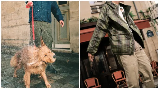 混血狐狸走进英式生活 Barbour x Maison Kitsuné萌狗狂甩水都不怕
