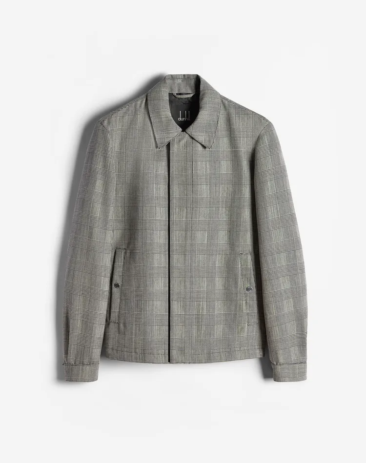 威爾斯親王格羊毛羽絨夾克，價格店洽。品牌提供