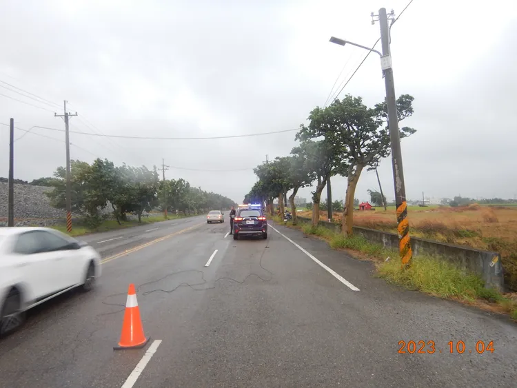 事故發現在大甲區北堤東路。民眾提供