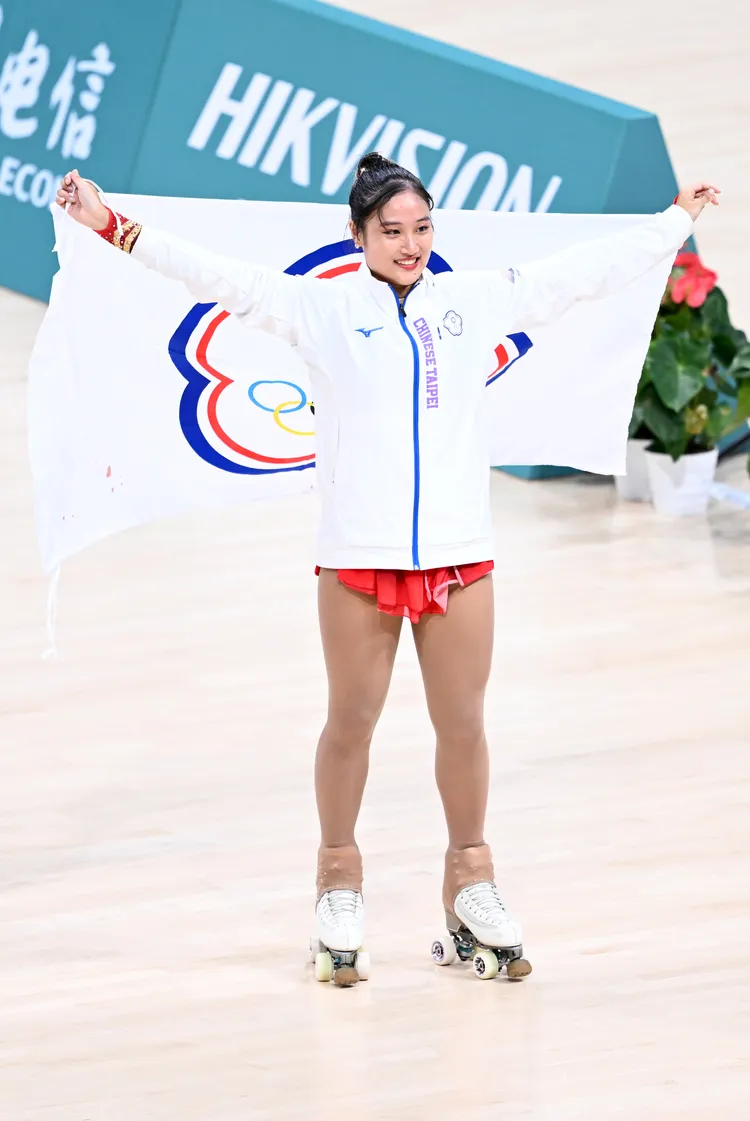 洪筱晴。新華社