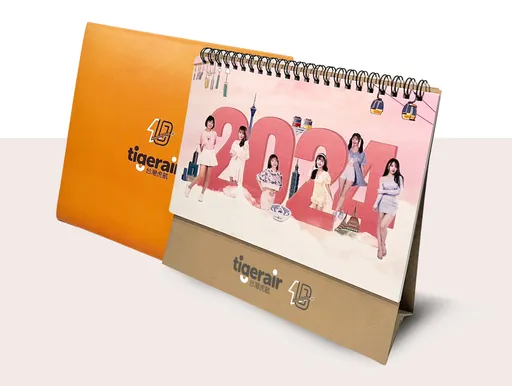 虎航推樂天女孩桌曆 藍藍、嘎琳等6人擔任每月旅遊大使