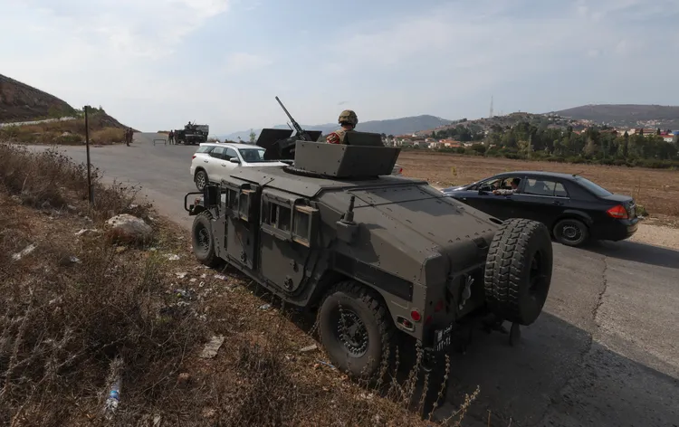 圖為黎巴嫩邊界守兵。路透社